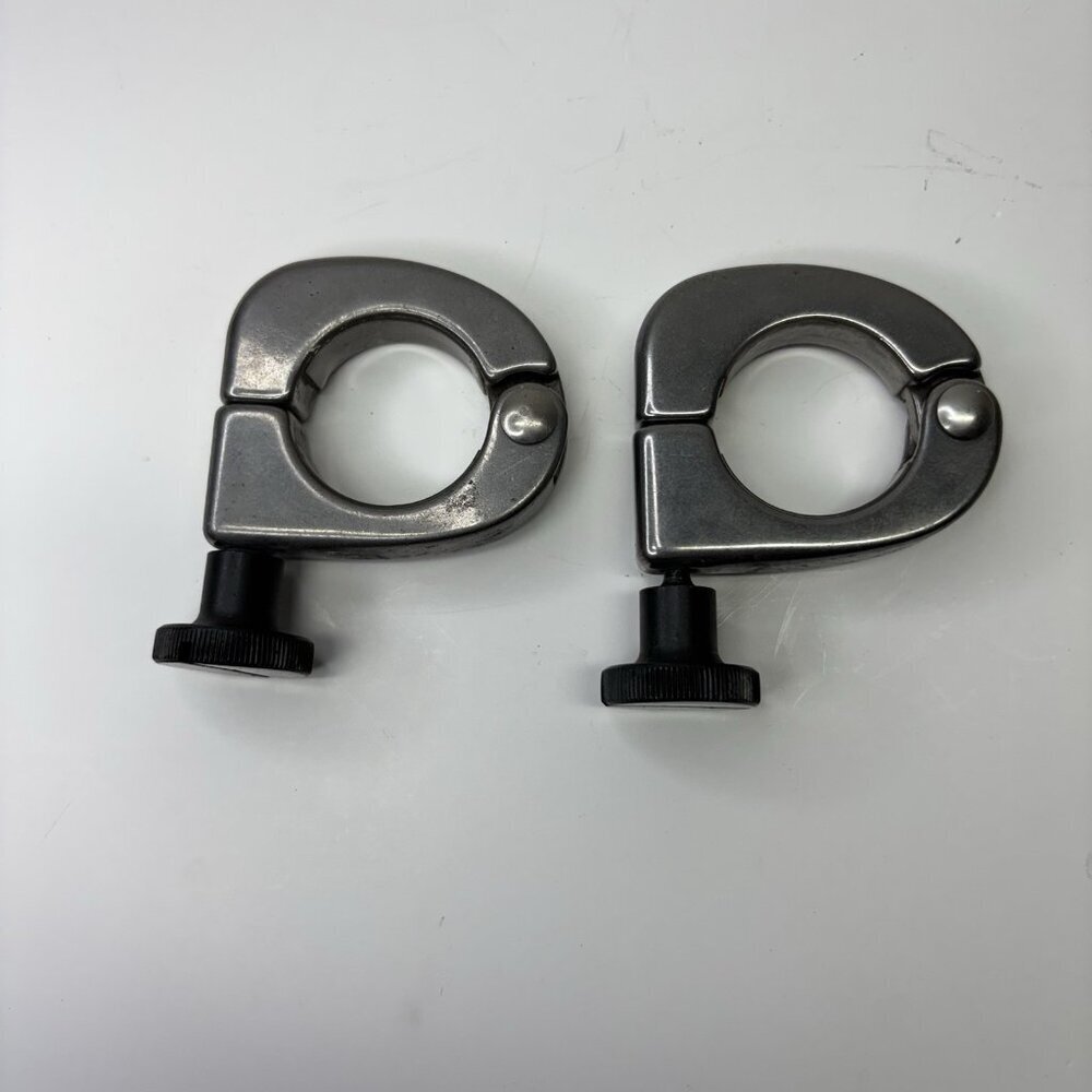 Genuine OEM Harley Davidson Billet Engine Guard Footpeg Chrome Lot Of 2